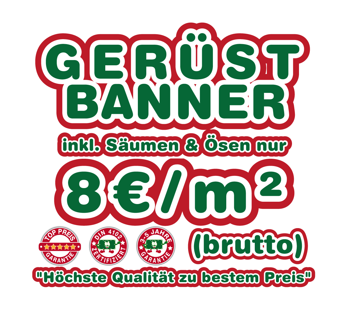 Baugerüstbanner