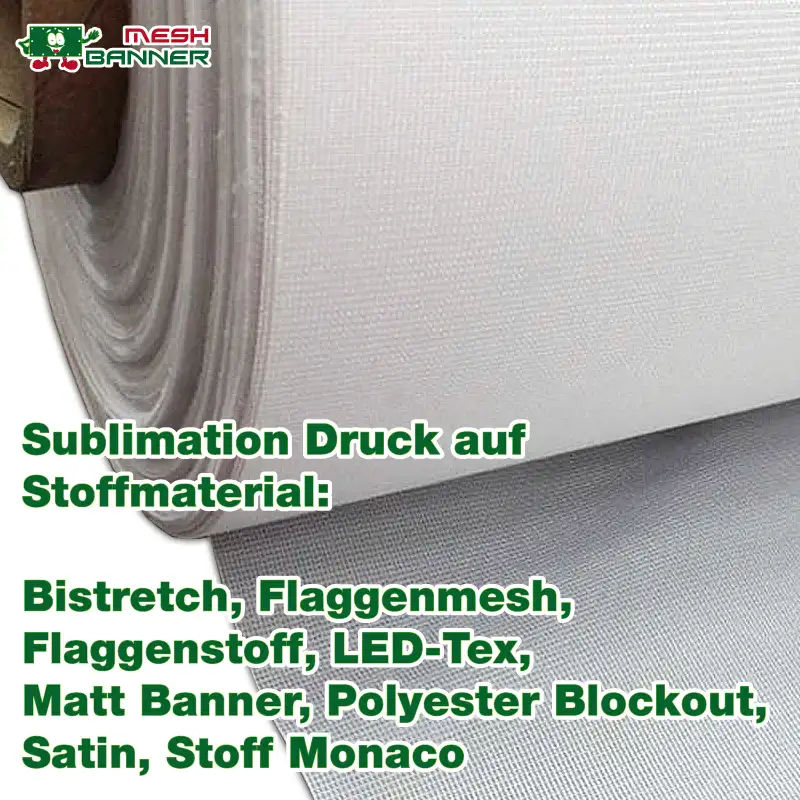 sublimationdruckaufstoffmaterial bistretch flaggenmesh flaggenstoff ledtex matt-banner polyester-blockout satin stoff-monaco