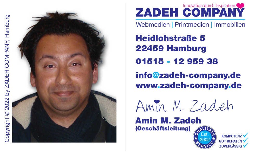 zadeh company, Amin M. Zadeh